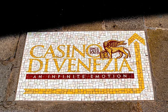 Casino-inspired event place settings prepared before guests arrive